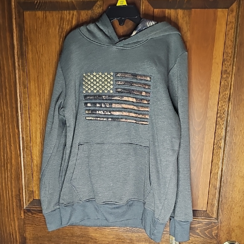 NEW Boys Mossy Oak Hoodie size 10/12